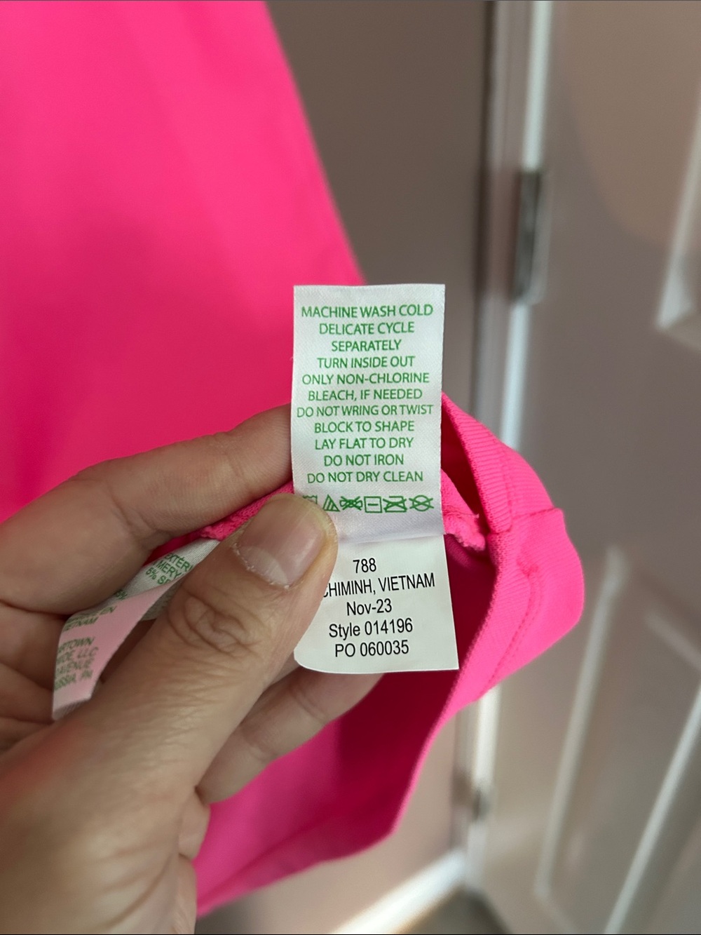 Lilly Pulitzer Luxletic Cayo Costa Dress Pink Stripe Polo UPF 50 Size Large - Picture 9 of 15